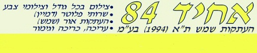 אחיד 84 אחד ממכוני העתקות אור/שמש הותיקים בשוק שבחר להישתמש במערכת הזמנות ממוחשבת וטופס הזמנה הממוחשב